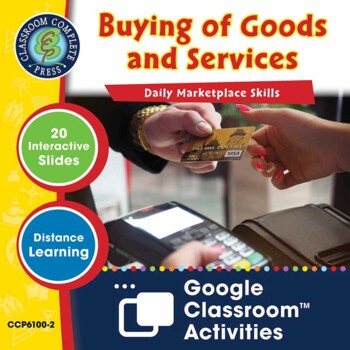 Preview of Daily Marketplace Skills: Buying of Goods & Services - Google Slides (SPED)