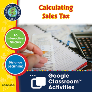 Preview of Daily Marketplace Skills: Calculating Sales Tax - Google Slides (SPED)