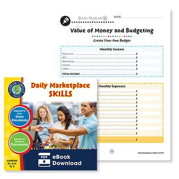 Preview of Daily Marketplace Skills: Create Your Own Budget - WORKSHEET
