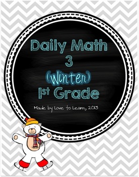 Preview of Daily Math 3 (Winter) First Grade