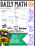 Daily Math 5 (End of Year Review) Fifth Grade