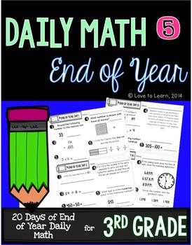 Preview of Daily Math 5 (End of Year Review) Third Grade