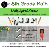 5th Grade Spiral Math Review Properties of Quadrilaterals 
