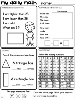 set 3 november daily math practice and review worksheets