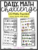 Daily Math Challenge {Math Puzzles, Multiplication, Mental Math}