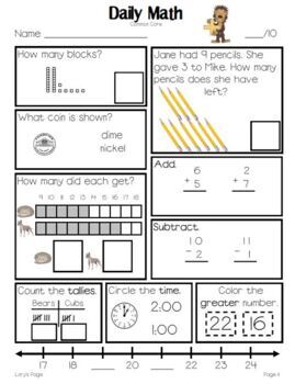 daily math grade 2 term 1 by lory evans teachers pay teachers