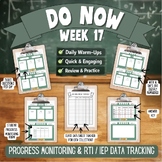 5th Grade Daily Do Now Math Fluency: Week 17/Bell Ringer Warm Up/RTI/IEP/Data