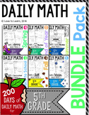 Daily Math Fifth Grade Bundle Pack