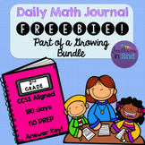 Daily Math Journal FREEBIE