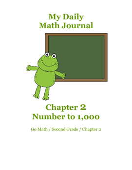 Preview of Daily Math Journal for Second Grade Go Math Chapter 2