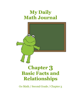 Preview of Daily Math Journal for Second Grade Go Math Chapter 3