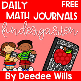 Kindergarten Math Journal Prompts | FREE GETTING STARTED