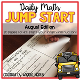 2nd Grade Daily Math Warm Ups: August