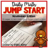 2nd Grade Daily Math Warm Ups: November