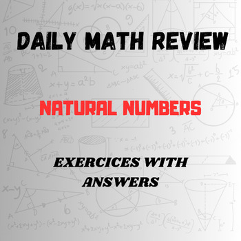 Preview of Daily Math Mastery: Operations, Powers & Notation Unveiled with natural numbers