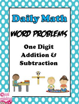 Preview of One Digit Addition and Subtraction Word Problems