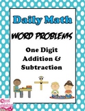 One Digit Addition and Subtraction Word Problems