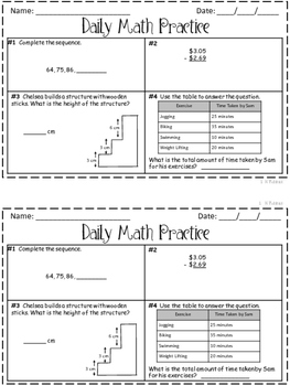 daily math practice pdf