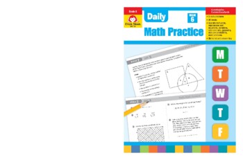 Preview of Daily Math Practice, Grade 6 - Teacher's Edition, E-book