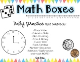 Daily Math Practice - spiral review set 1, first grade, sp