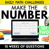 Daily Math Problem Solving Challenges Puzzle Mystery Number S2 4th 5th 6th Grade