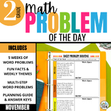 2nd Grade Problem of the Day: Fall Math Word Problems | NO