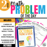 2nd Grade Problem of the Day: Fall Challenge Math Word Pro