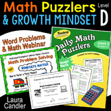 Word Problems - Daily Math Puzzlers Level D (and Webinar)