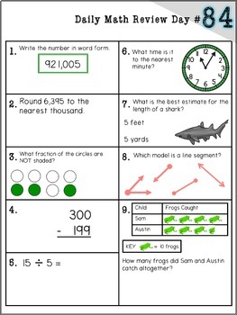 3rd grade daily math practice