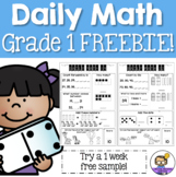 Daily Math Review 1st Grade FREEBIE (Aus & US Version)