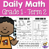 Daily Math Review 1st Grade - Term 2 (Aus & US Version)