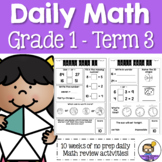Daily Math Review 1st Grade - Term 3 (Aus & US Version)
