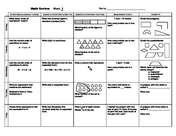 Preview of Daily Math Review, Grade 5