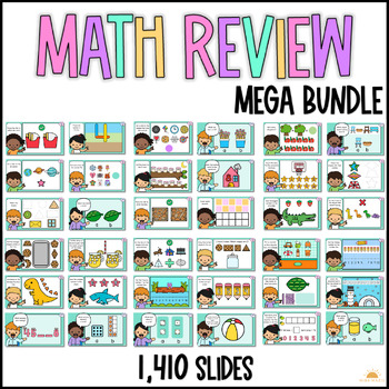 Preview of Kindergarten Pre K Math Digital Resource Bundle Addition, Shapes, Place Value