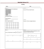 Daily Math Review Set 12 Grade 4(Includes Teacher Exemplar)