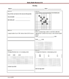 Daily Math Review: Set 8 Grade 4 (Includes Teacher Exemplar)