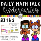 Kindergarten Math Talks - Set 1 & 2
