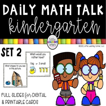 Preview of Daily Math Talks | Kindergarten Number Talks Set 2