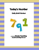 Daily Math - Today's Number