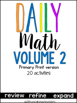 Preview of Daily Math Vol. 2 Primary Print