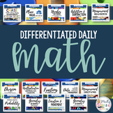 Daily Math Warm Ups - Differentiated Daily Math Practice Pages