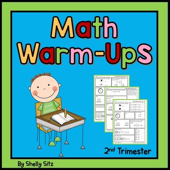 Preview of 2nd Grade Math Warm Ups - Math Spiral Review Worksheets Second Grade