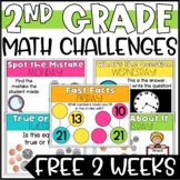 Daily Math Challenges for 2nd Grade - Free 2 Weeks