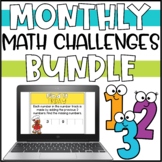 Daily Math Challenges for 2nd Grade Year-long Bundle