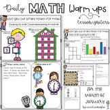 Daily Math Warm Ups for First Grade January