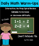 Daily Math Warm-ups {No Prep, Interactive and Editable}