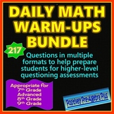 Daily Math Warm-ups Bundle