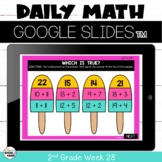 Daily Math Warm-ups for Google™ Classroom 2nd Grade Week 28