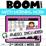 Daily Math Warmups Boom Cards™  2nd Grade Week 35