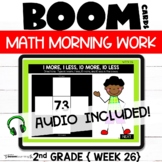 Daily Math Warmups {morning work} Boom Cards™  2nd Grade Week 26